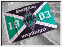 Fahne 1903 - Tradition verpflichtet (Raute)